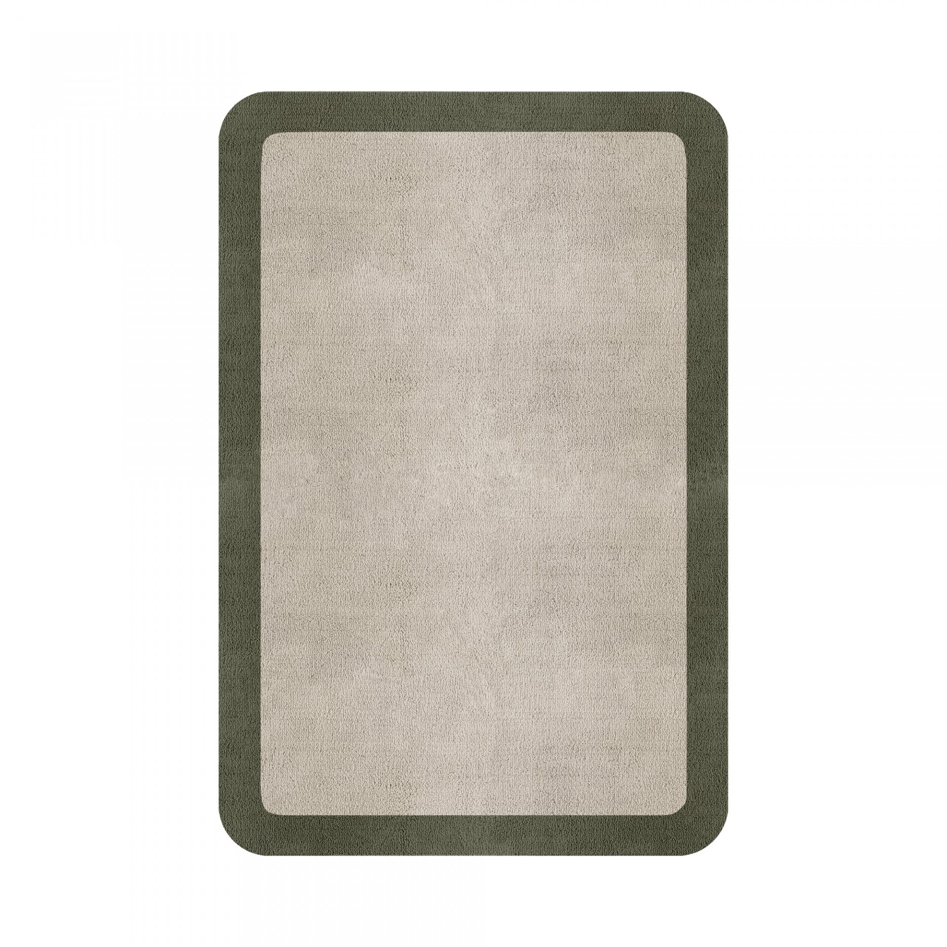 BORDER ATELIER FOG ROUNDED EDGE AREA RUG