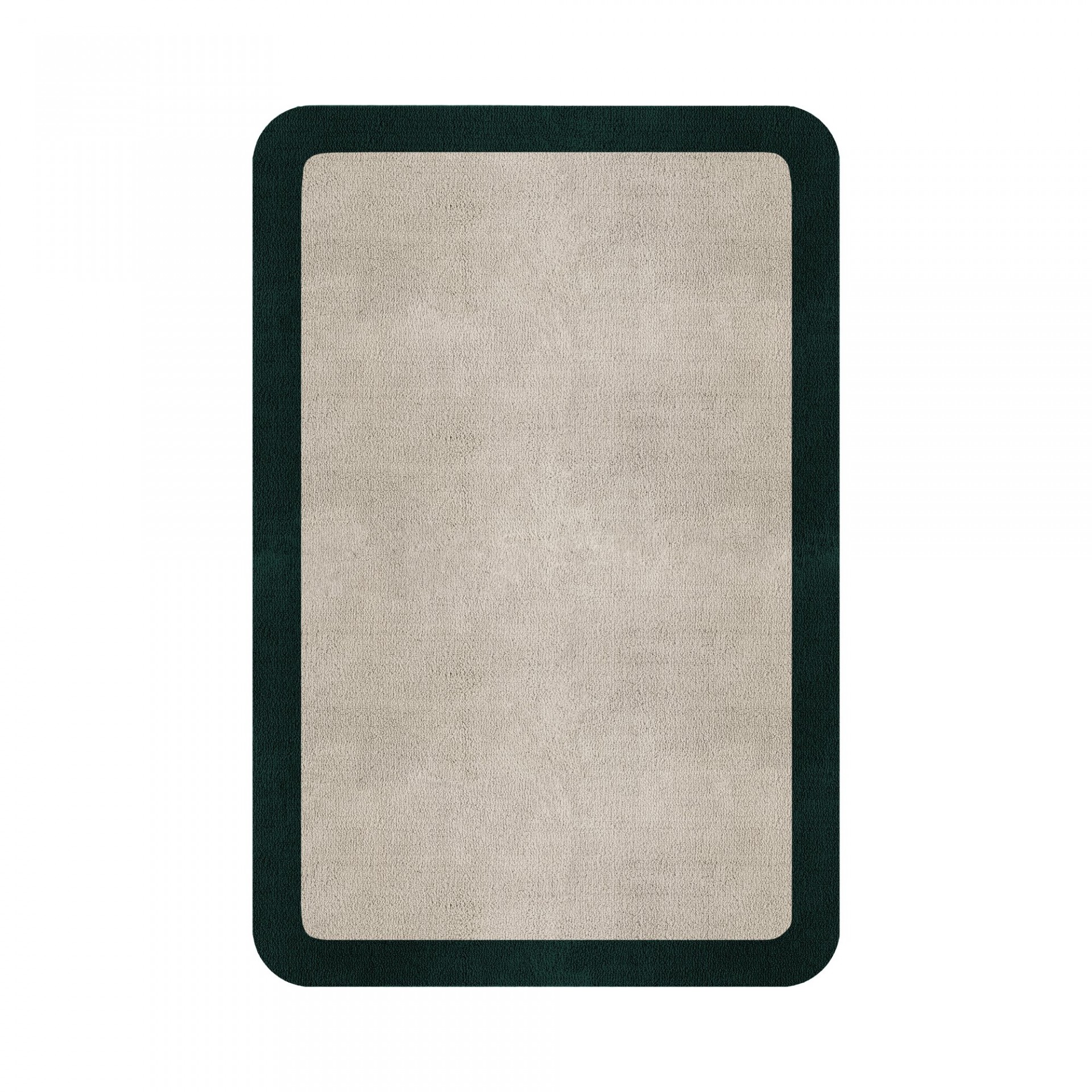 BORDER ATELIER FOG ROUNDED EDGE AREA RUG