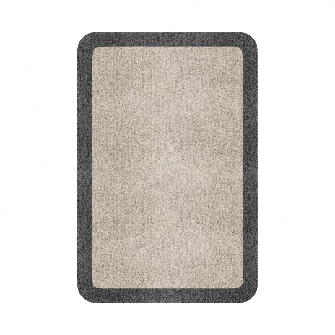 BORDER ATELIER FOG ROUNDED EDGE AREA RUG BORDER ATELIER FOG ROUNDED EDGE AREA RUG