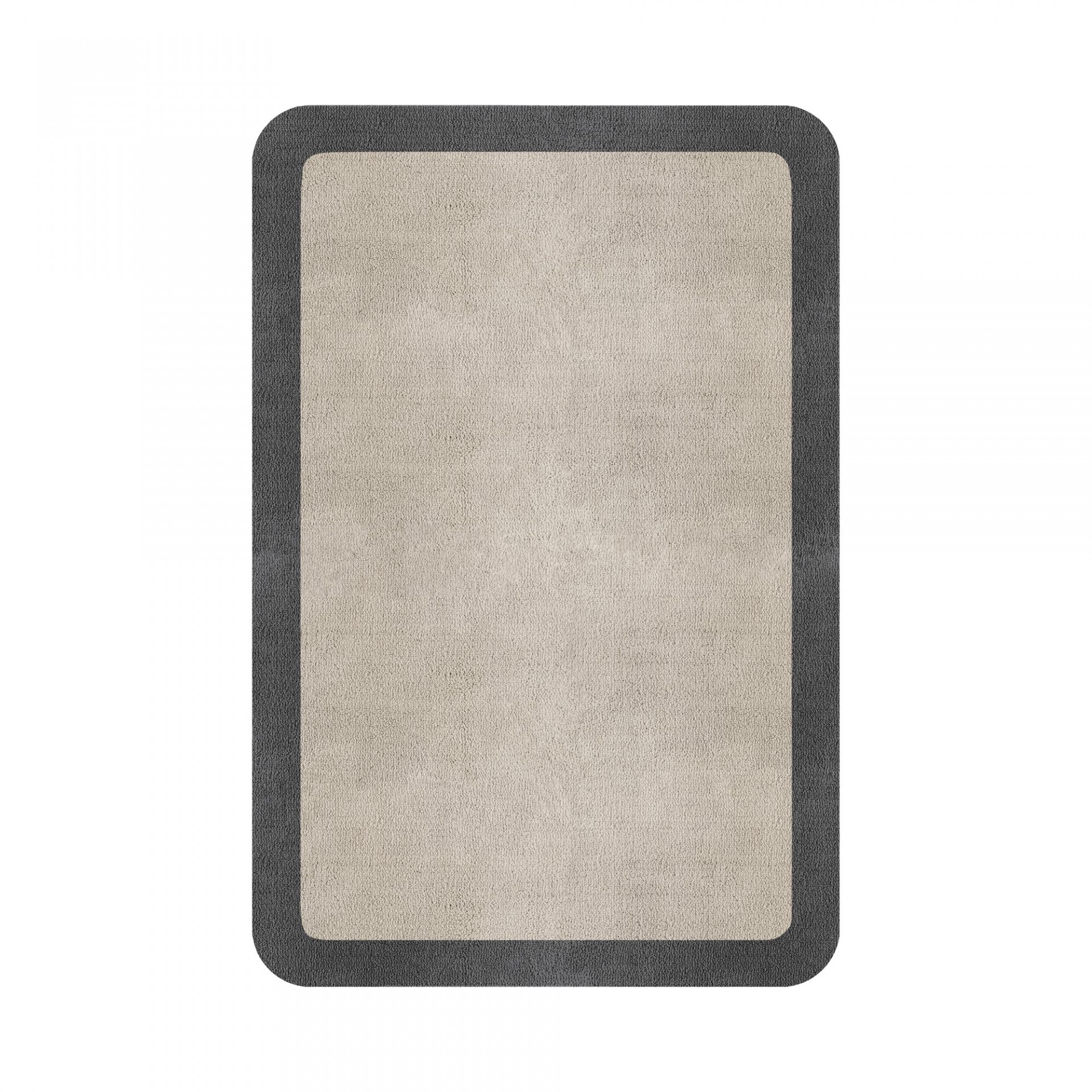 BORDER ATELIER FOG ROUNDED EDGE AREA RUG