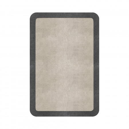 BORDER ATELIER FOG ROUNDED EDGE AREA RUG BORDER ATELIER FOG ROUNDED EDGE AREA RUG