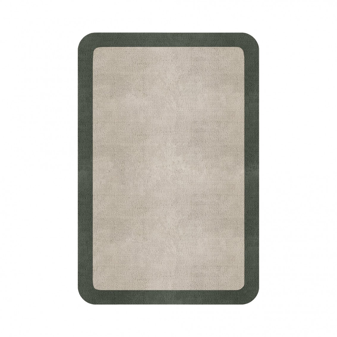 BORDER ATELIER FOG ROUNDED EDGE AREA RUG BORDER ATELIER FOG ROUNDED EDGE AREA RUG