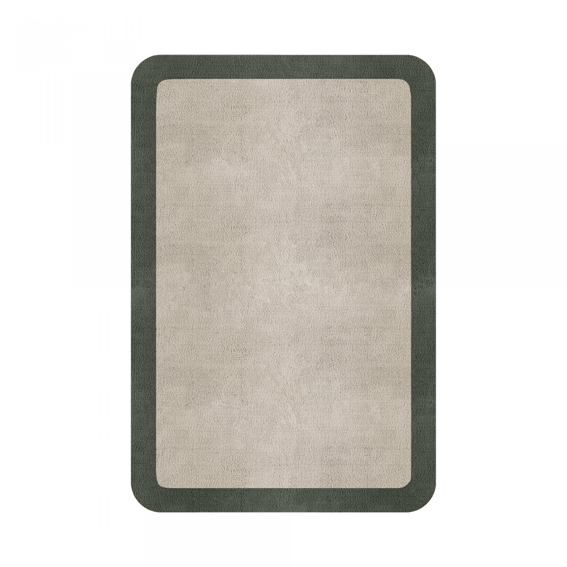 BORDER ATELIER FOG ROUNDED EDGE AREA RUG