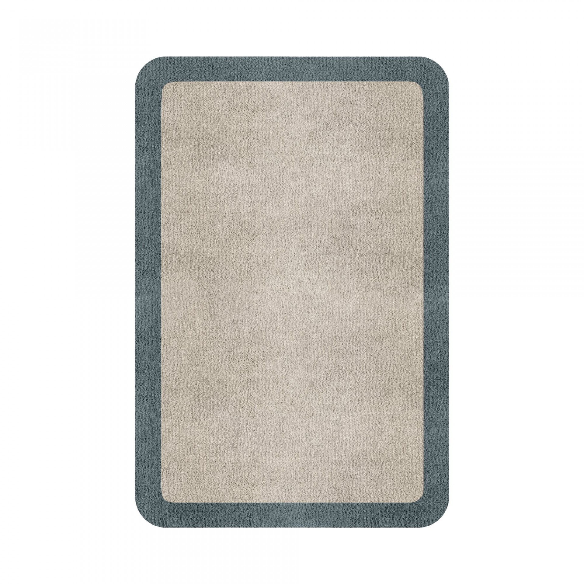 BORDER ATELIER FOG ROUNDED EDGE AREA RUG