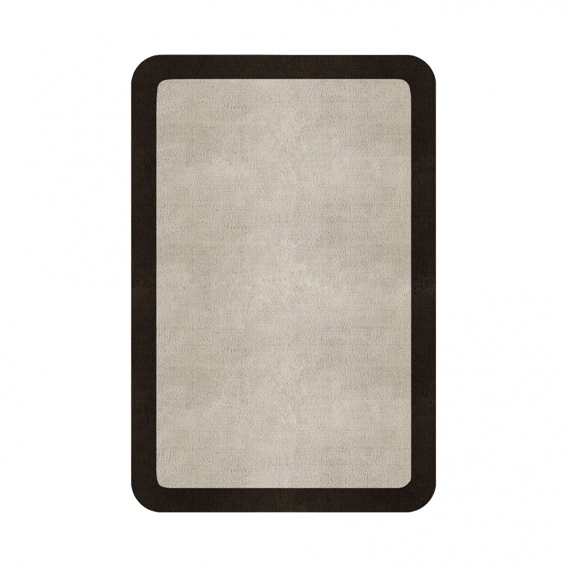 BORDER ATELIER FOG ROUNDED EDGE AREA RUG BORDER ATELIER FOG ROUNDED EDGE AREA RUG