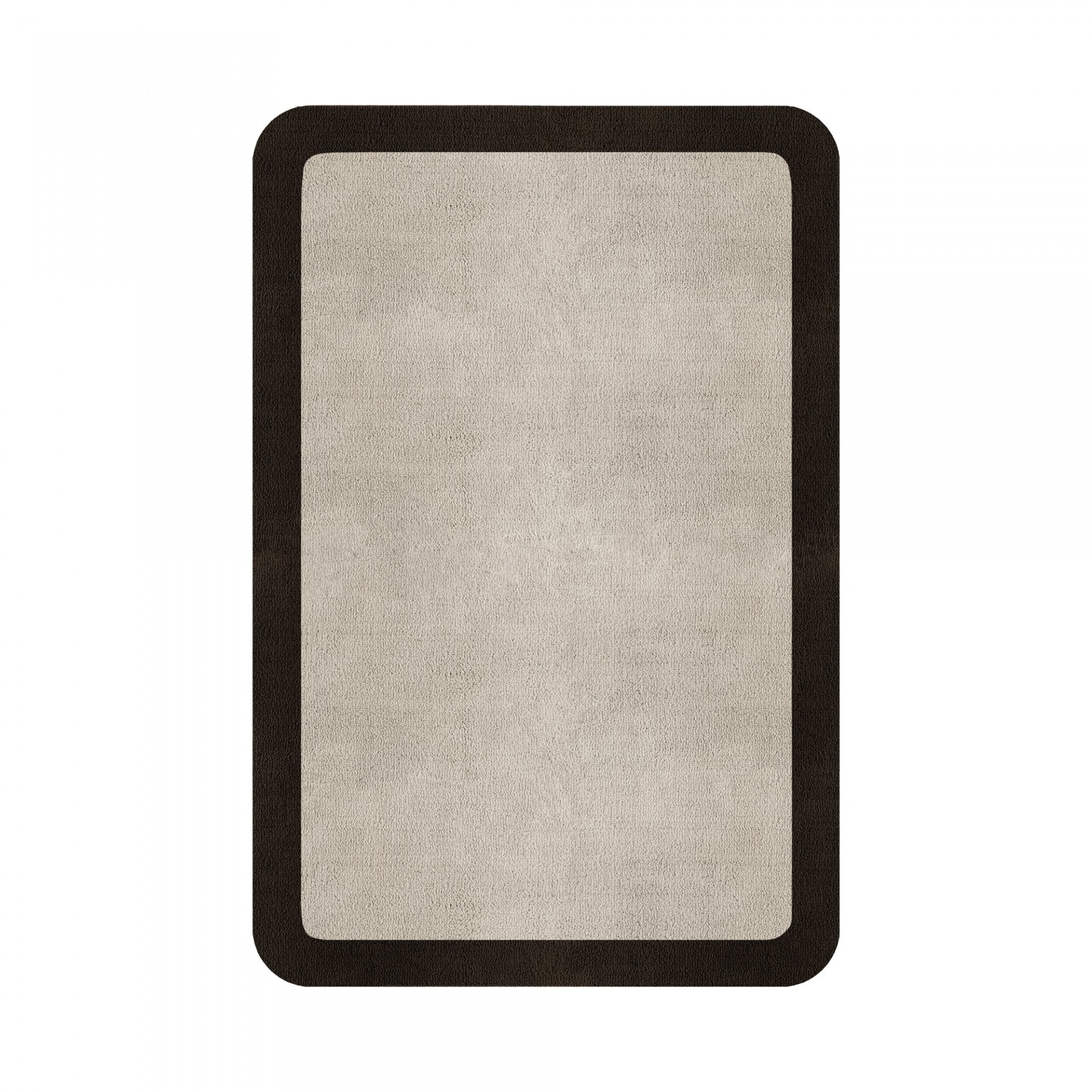 BORDER ATELIER FOG ROUNDED EDGE AREA RUG