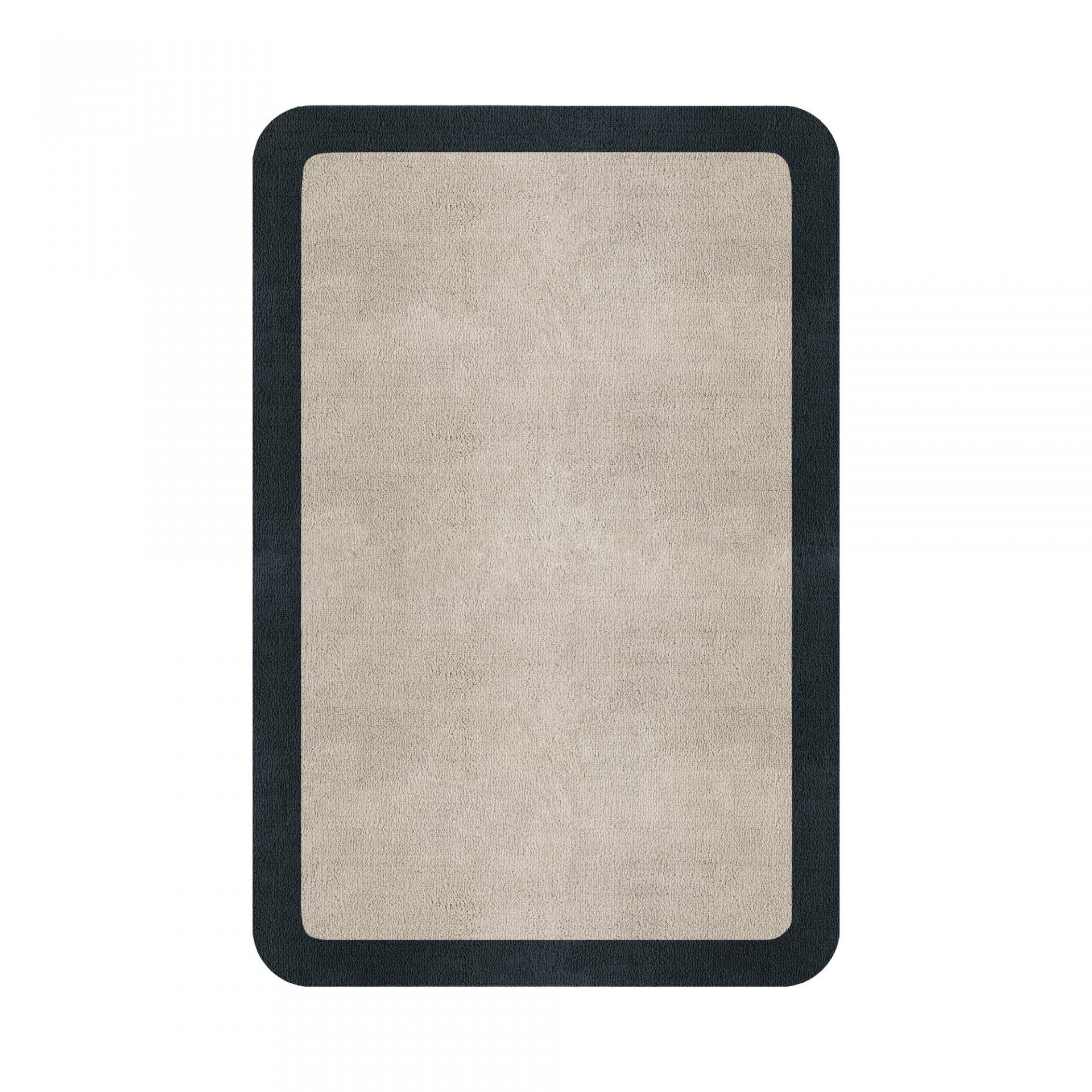 BORDER ATELIER FOG ROUNDED EDGE AREA RUG