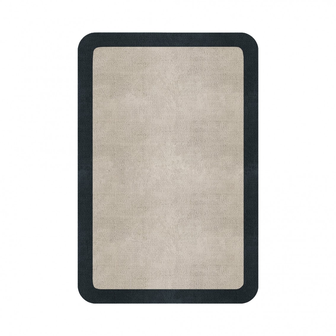 BORDER ATELIER FOG ROUNDED EDGE AREA RUG BORDER ATELIER FOG ROUNDED EDGE AREA RUG