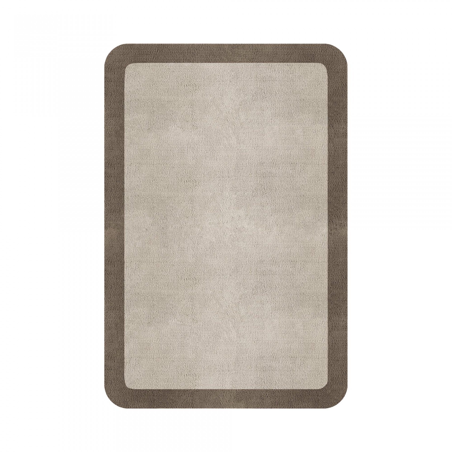 BORDER ATELIER FOG ROUNDED EDGE AREA RUG
