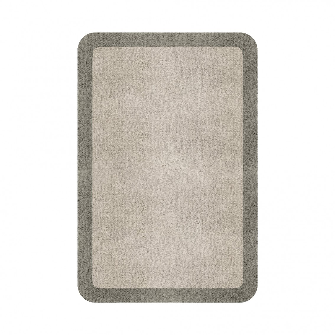 BORDER ATELIER FOG ROUNDED EDGE AREA RUG BORDER ATELIER FOG ROUNDED EDGE AREA RUG