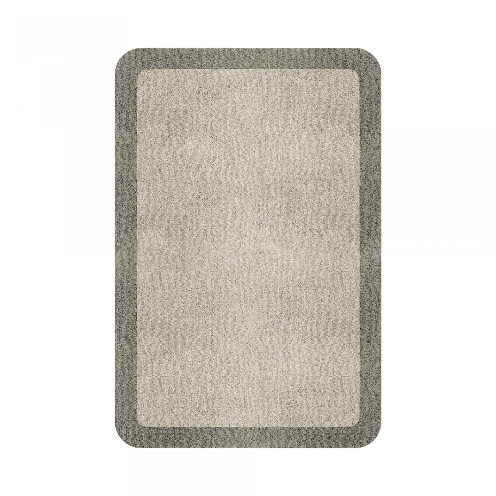 BORDER ATELIER FOG ROUNDED EDGE AREA RUG