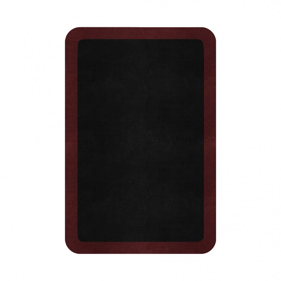 BORDER ATELIER BLACK ROUNDED EDGE AREA RUG