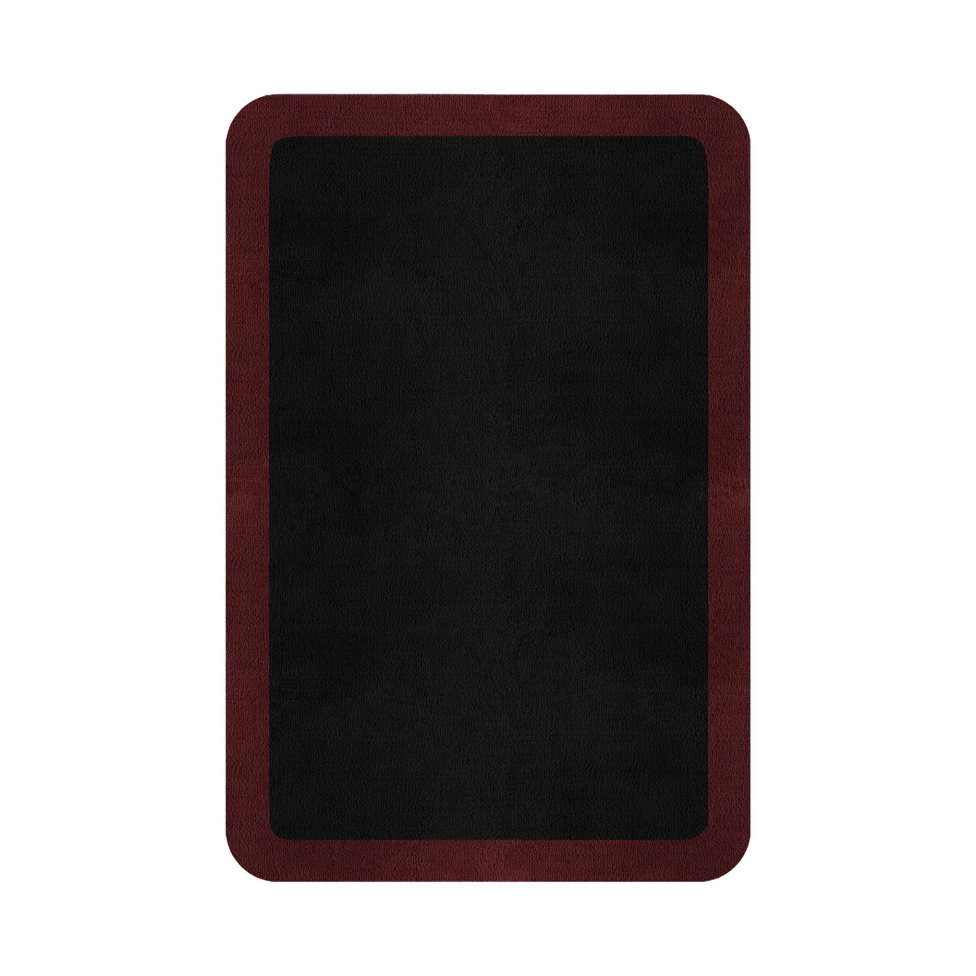 BORDER ATELIER BLACK ROUNDED EDGE AREA RUG