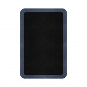 BORDER ATELIER BLACK ROUNDED EDGE AREA RUG BORDER ATELIER BLACK ROUNDED EDGE AREA RUG
