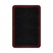 BORDER ATELIER BLACK ROUNDED EDGE AREA RUG