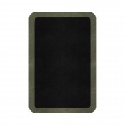 BORDER ATELIER BLACK ROUNDED EDGE AREA RUG BORDER ATELIER BLACK ROUNDED EDGE AREA RUG