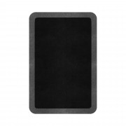 BORDER ATELIER BLACK ROUNDED EDGE AREA RUG