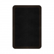 BORDER ATELIER BLACK ROUNDED EDGE AREA RUG BORDER ATELIER BLACK ROUNDED EDGE AREA RUG