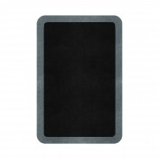 BORDER ATELIER BLACK ROUNDED EDGE AREA RUG BORDER ATELIER BLACK ROUNDED EDGE AREA RUG