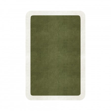 BORDER ATELIER FRESH OLIVE ROUNDED EDGE AREA RUG BORDER ATELIER FRESH OLIVE ROUNDED EDGE AREA RUG