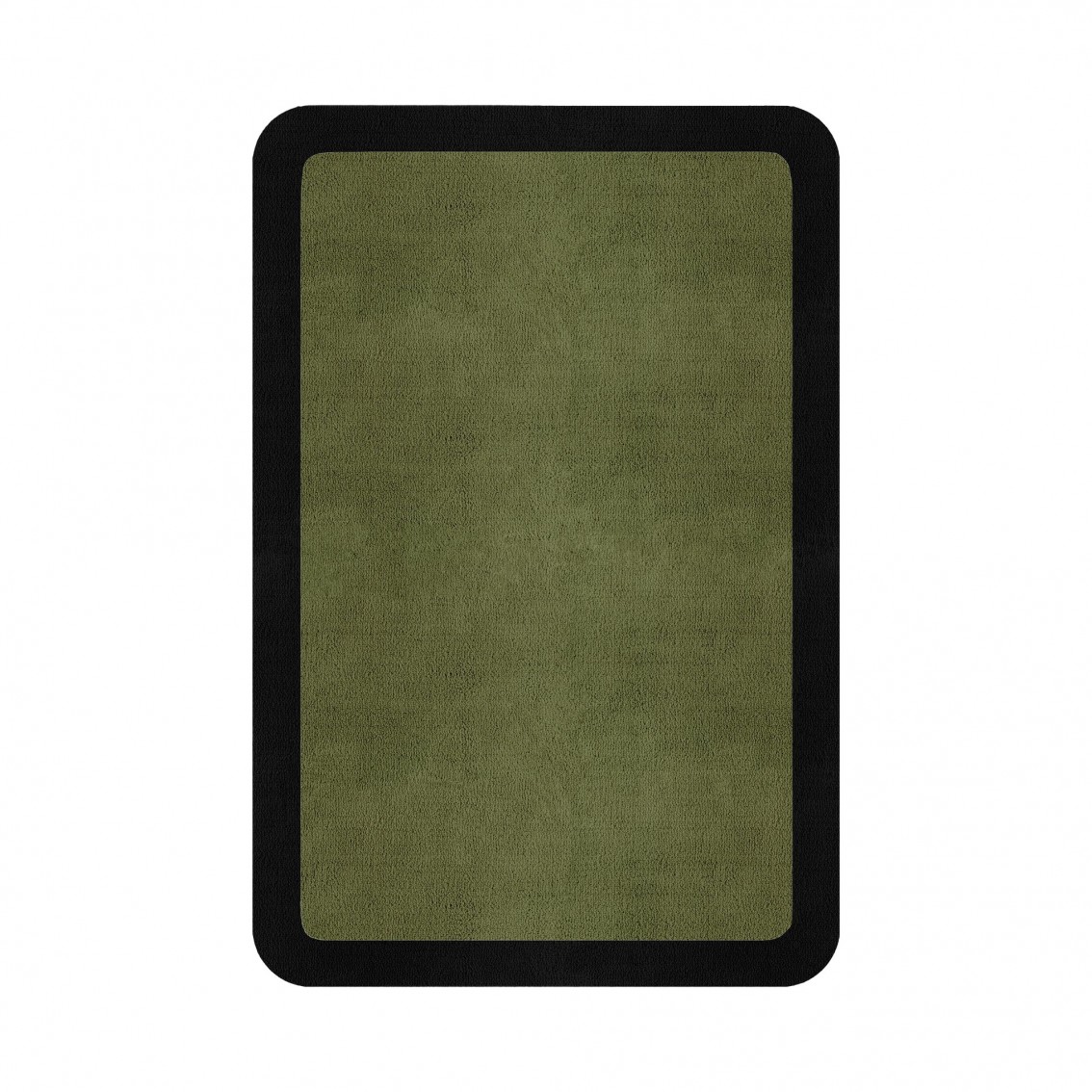 BORDER ATELIER FRESH OLIVE ROUNDED EDGE AREA RUG BORDER ATELIER FRESH OLIVE ROUNDED EDGE AREA RUG