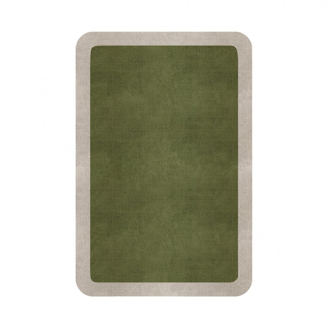 BORDER ATELIER FRESH OLIVE ROUNDED EDGE AREA RUG BORDER ATELIER FRESH OLIVE ROUNDED EDGE AREA RUG