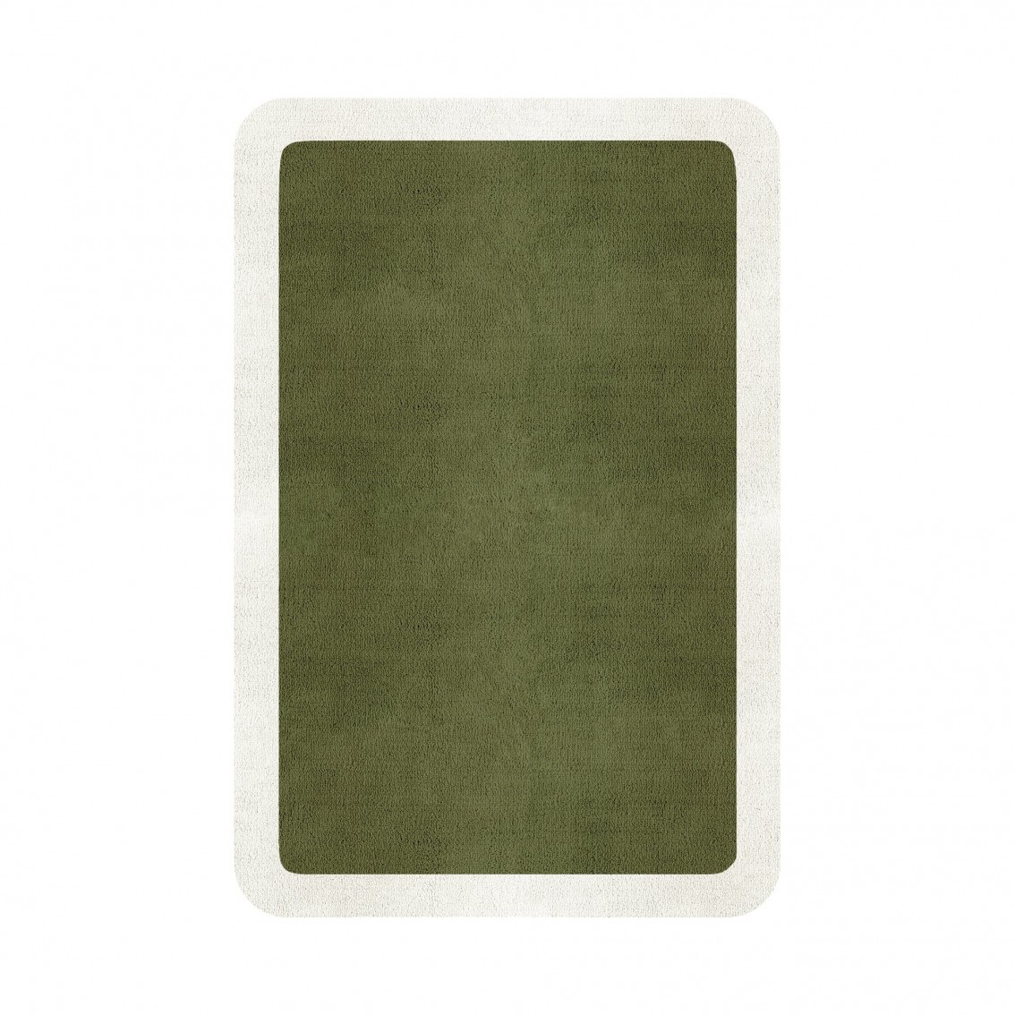 BORDER ATELIER FRESH OLIVE ROUNDED EDGE AREA RUG BORDER ATELIER FRESH OLIVE ROUNDED EDGE AREA RUG