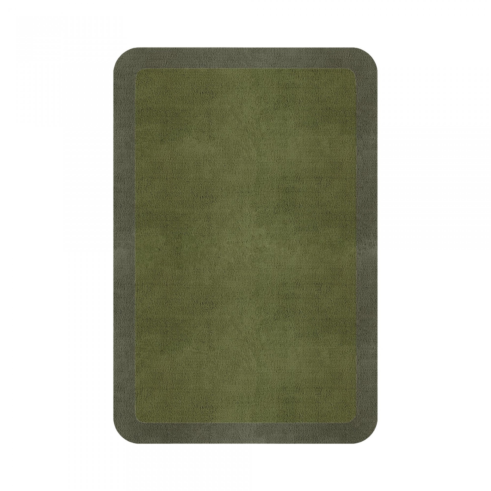 BORDER ATELIER FRESH OLIVE ROUNDED EDGE AREA RUG