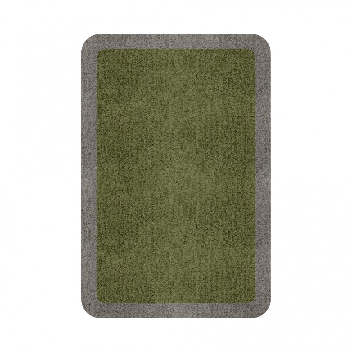 BORDER ATELIER FRESH OLIVE ROUNDED EDGE AREA RUG BORDER ATELIER FRESH OLIVE ROUNDED EDGE AREA RUG