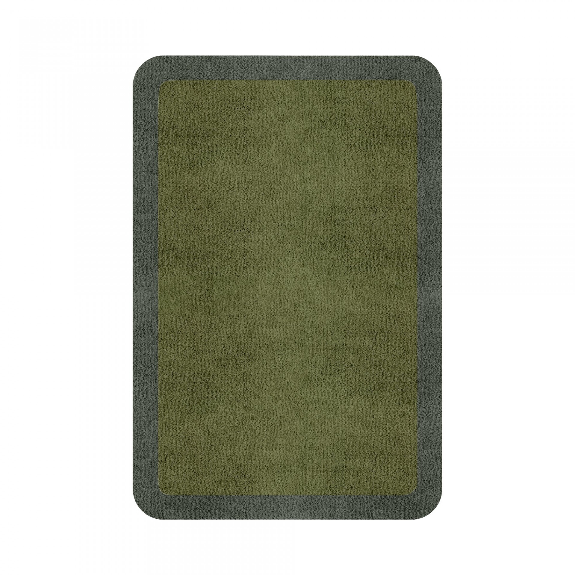 BORDER ATELIER FRESH OLIVE ROUNDED EDGE AREA RUG