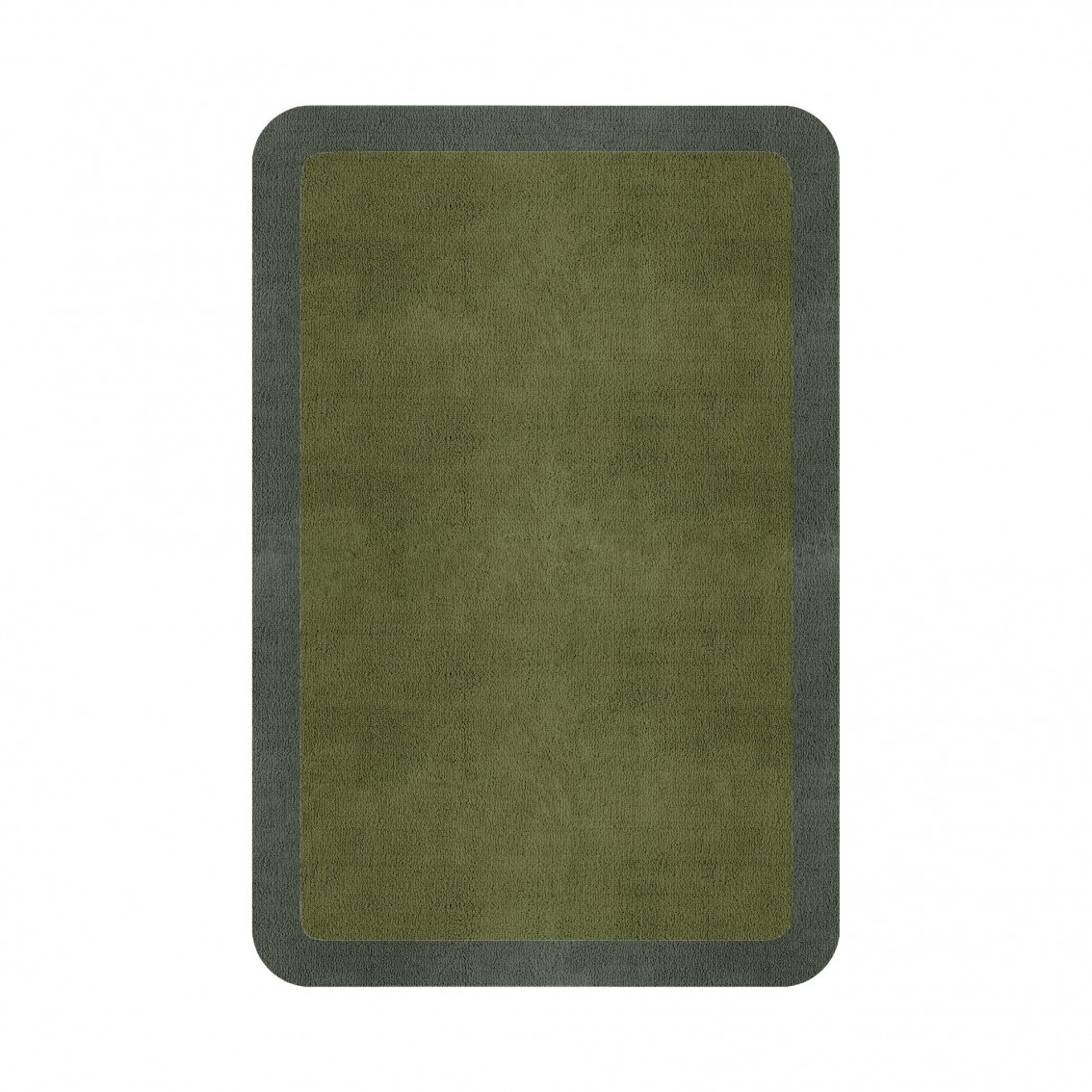 BORDER ATELIER FRESH OLIVE ROUNDED EDGE AREA RUG BORDER ATELIER FRESH OLIVE ROUNDED EDGE AREA RUG
