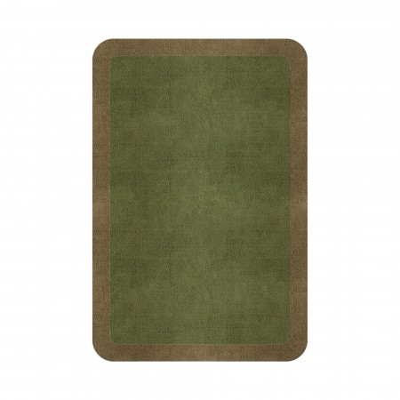 BORDER ATELIER FRESH OLIVE ROUNDED EDGE AREA RUG