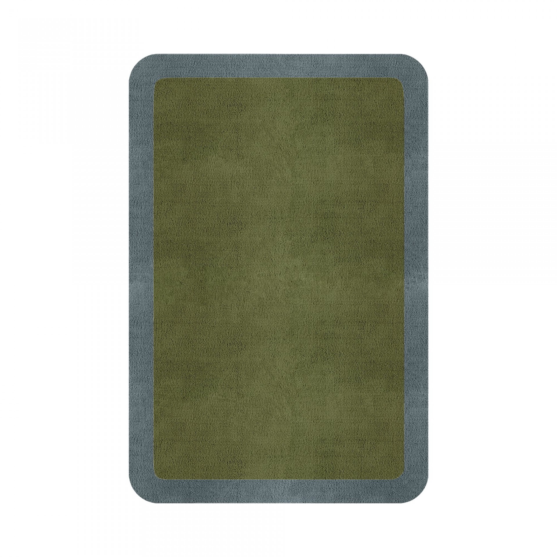 BORDER ATELIER FRESH OLIVE ROUNDED EDGE AREA RUG
