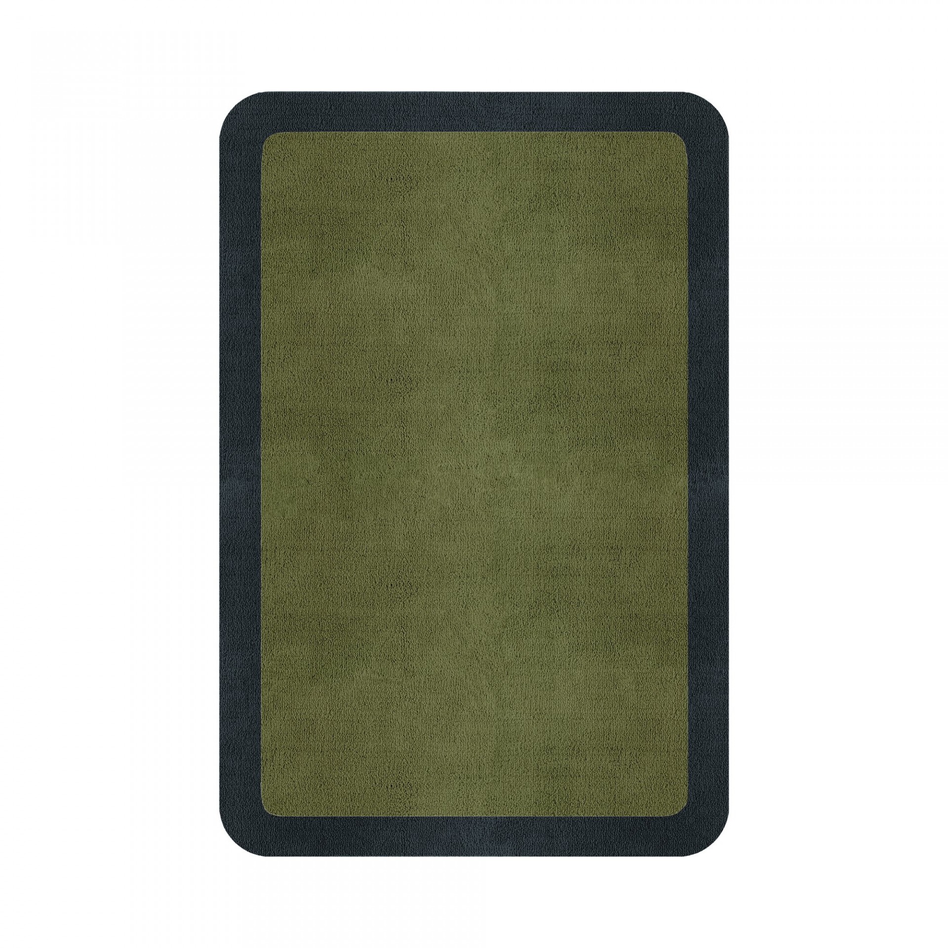 BORDER ATELIER FRESH OLIVE ROUNDED EDGE AREA RUG