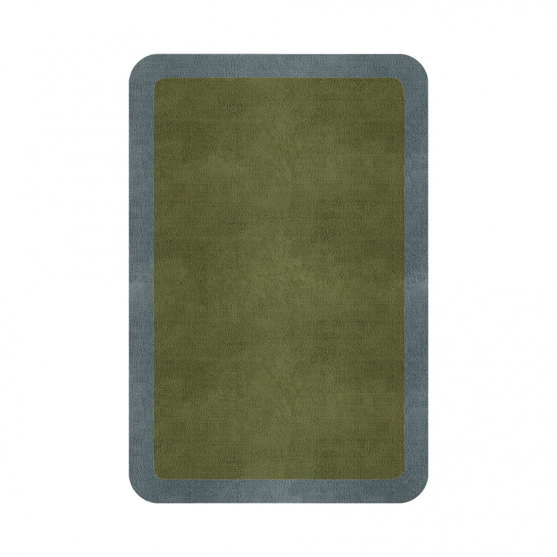 BORDER ATELIER FRESH OLIVE ROUNDED EDGE AREA RUG