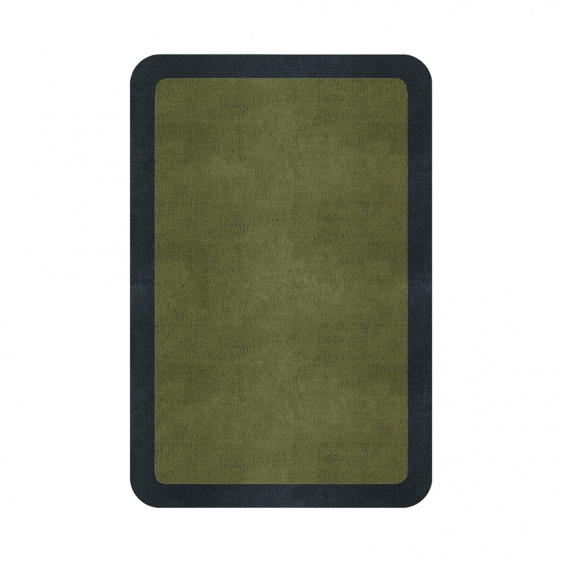 BORDER ATELIER FRESH OLIVE ROUNDED EDGE AREA RUG BORDER ATELIER FRESH OLIVE ROUNDED EDGE AREA RUG