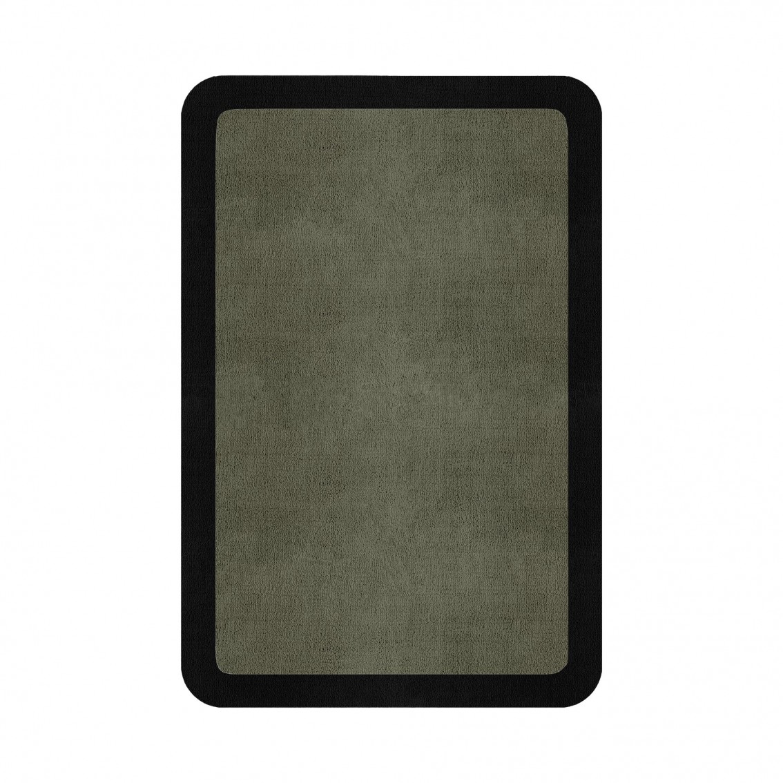 BORDER ATELIER SAGE TAUPE ROUNDED EDGE AREA RUG BORDER ATELIER SAGE TAUPE ROUNDED EDGE AREA RUG