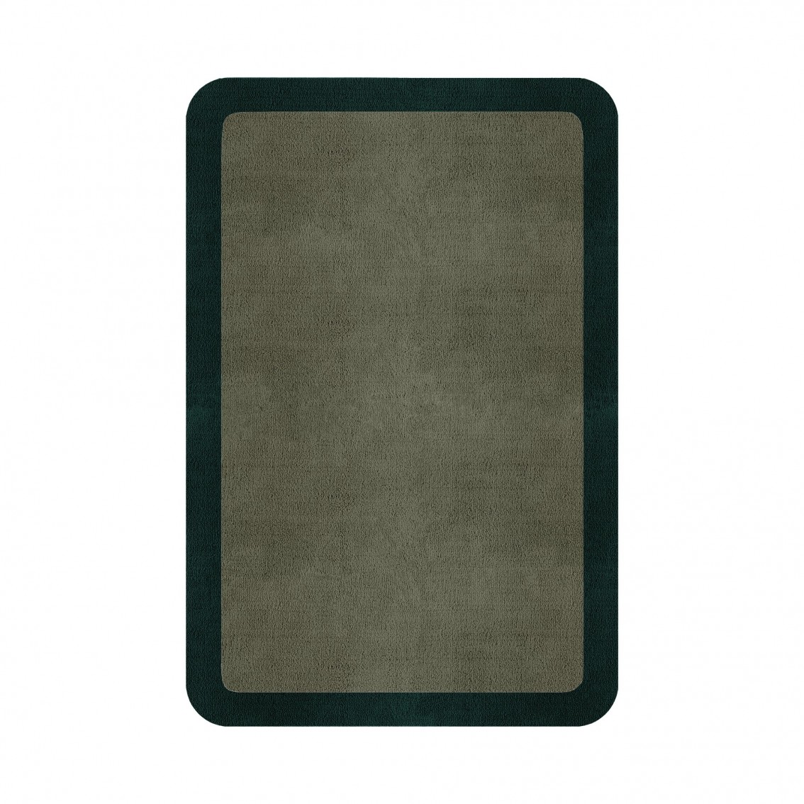 BORDER ATELIER SAGE TAUPE ROUNDED EDGE AREA RUG BORDER ATELIER SAGE TAUPE ROUNDED EDGE AREA RUG