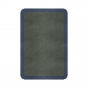 BORDER ATELIER SAGE GREEN ROUNDED EDGE AREA RUG BORDER ATELIER SAGE GREEN ROUNDED EDGE AREA RUG