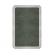 BORDER ATELIER SAGE GREEN ROUNDED EDGE AREA RUG BORDER ATELIER SAGE GREEN ROUNDED EDGE AREA RUG