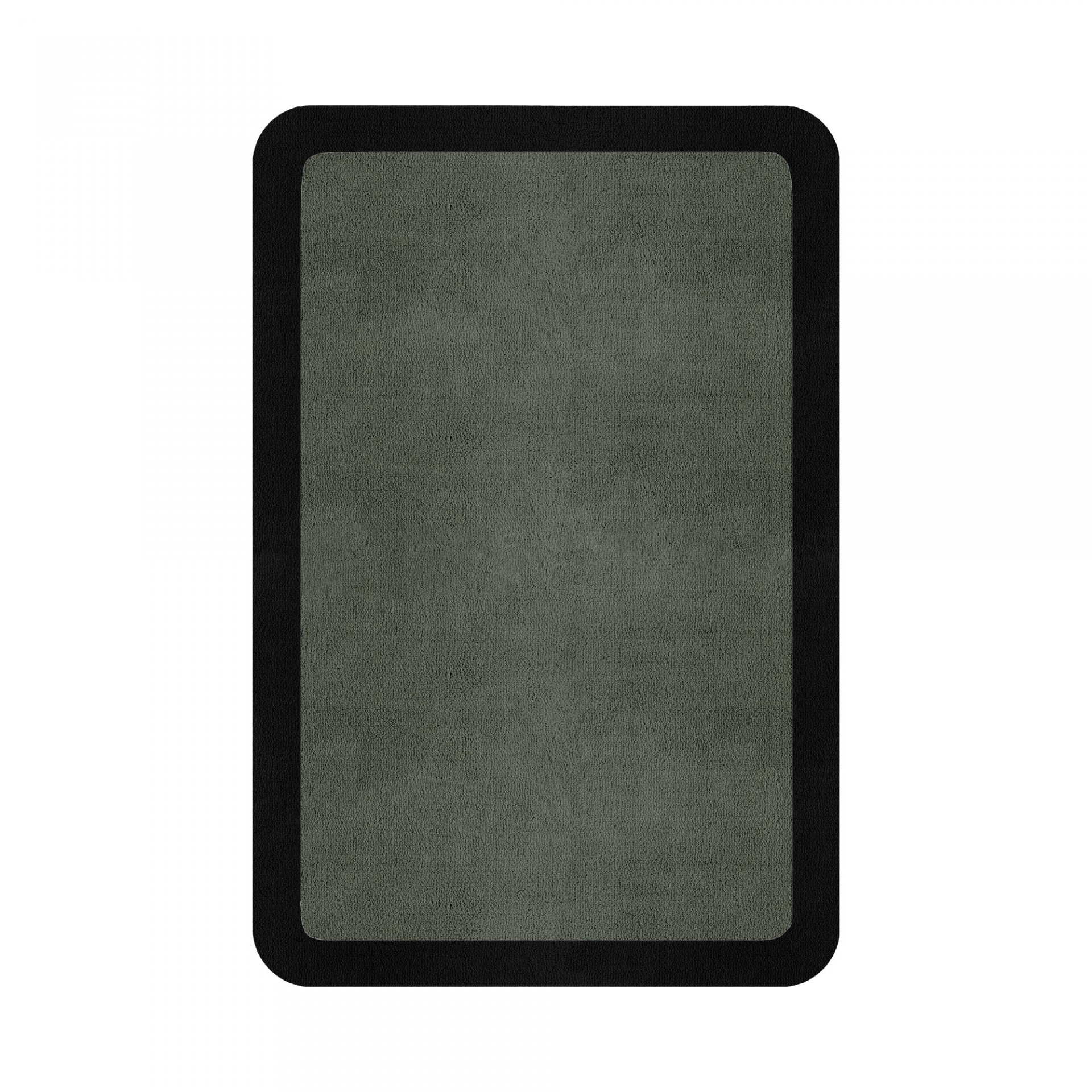 BORDER ATELIER SAGE GREEN ROUNDED EDGE AREA RUG