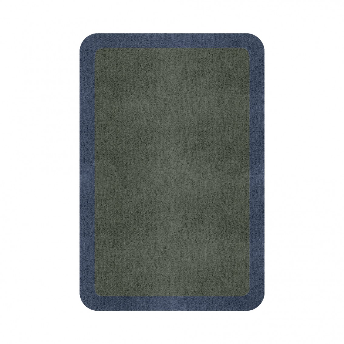 BORDER ATELIER SAGE GREEN ROUNDED EDGE AREA RUG BORDER ATELIER SAGE GREEN ROUNDED EDGE AREA RUG