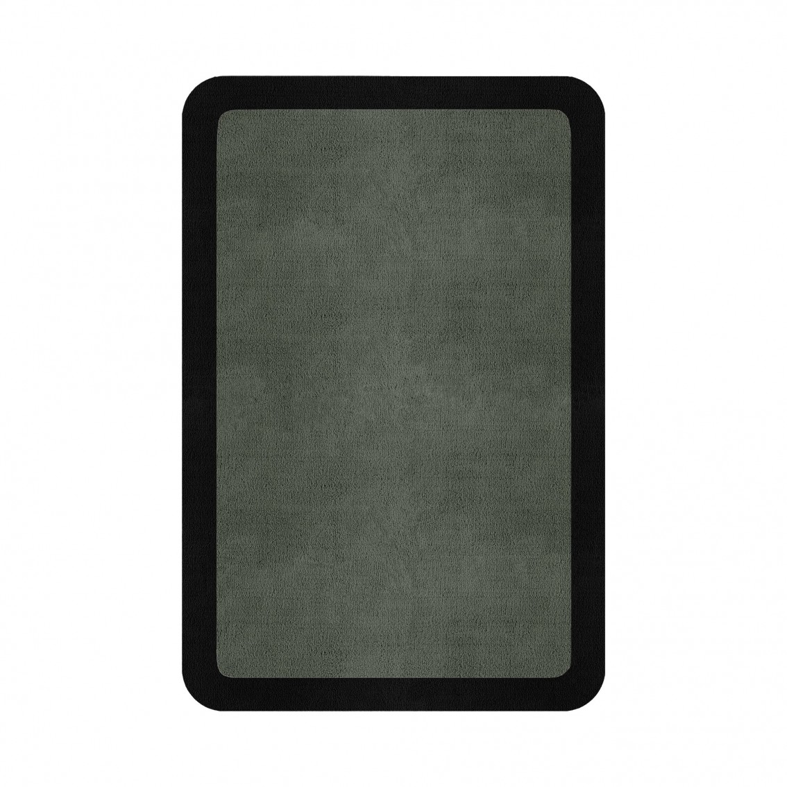 BORDER ATELIER SAGE GREEN ROUNDED EDGE AREA RUG