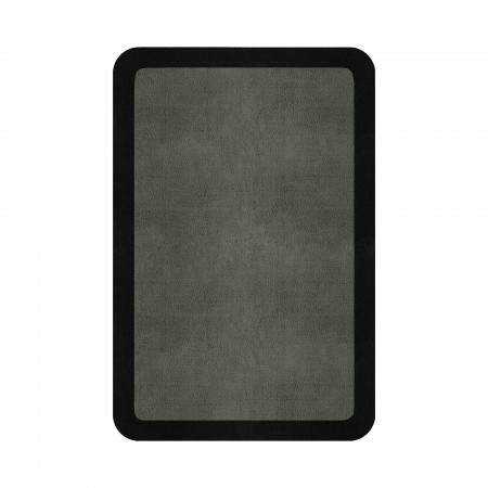 BORDER ATELIER SAGE GREEN ROUNDED EDGE AREA RUG