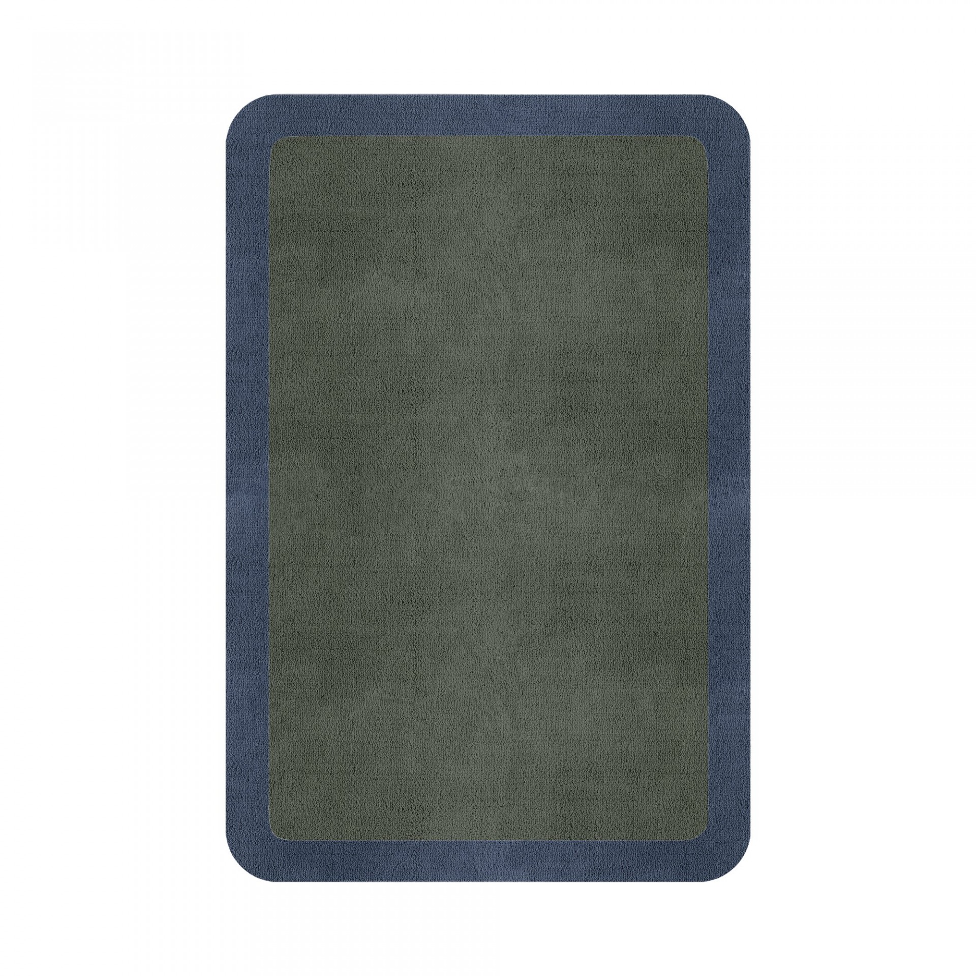 BORDER ATELIER SAGE GREEN ROUNDED EDGE AREA RUG