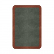 BORDER ATELIER SAGE GREEN ROUNDED EDGE AREA RUG