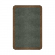 BORDER ATELIER SAGE GREEN ROUNDED EDGE AREA RUG BORDER ATELIER SAGE GREEN ROUNDED EDGE AREA RUG