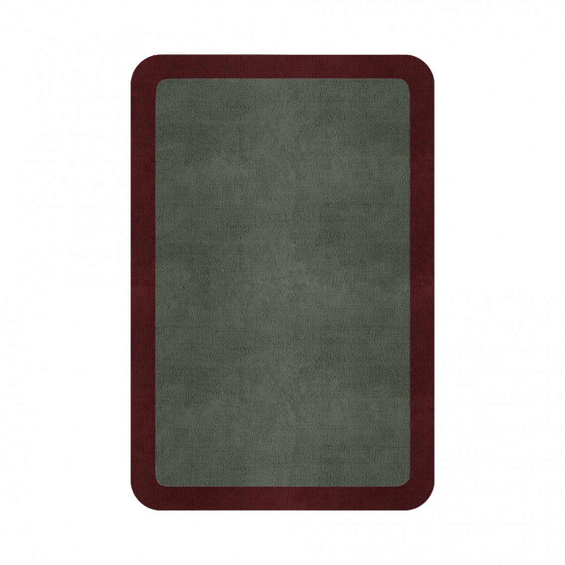BORDER ATELIER SAGE GREEN ROUNDED EDGE AREA RUG BORDER ATELIER SAGE GREEN ROUNDED EDGE AREA RUG