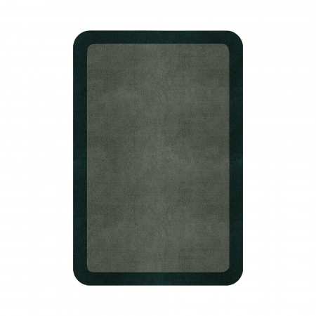 BORDER ATELIER SAGE GREEN ROUNDED EDGE AREA RUG BORDER ATELIER SAGE GREEN ROUNDED EDGE AREA RUG