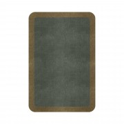 BORDER ATELIER SAGE GREEN ROUNDED EDGE AREA RUG